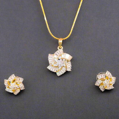 Lunora - AD Pendant Set for Women