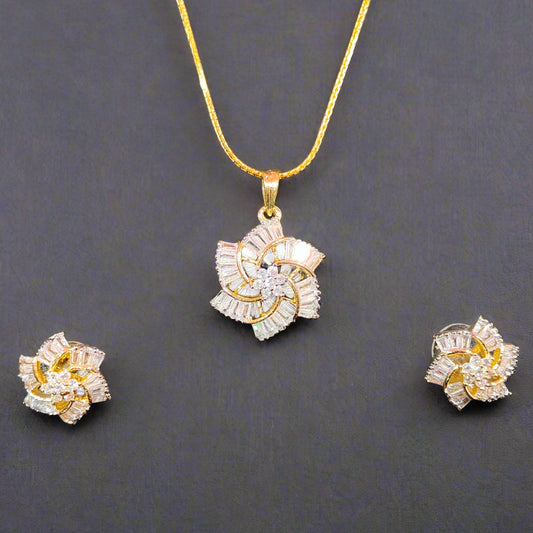 Lunora - AD Pendant Set for Women