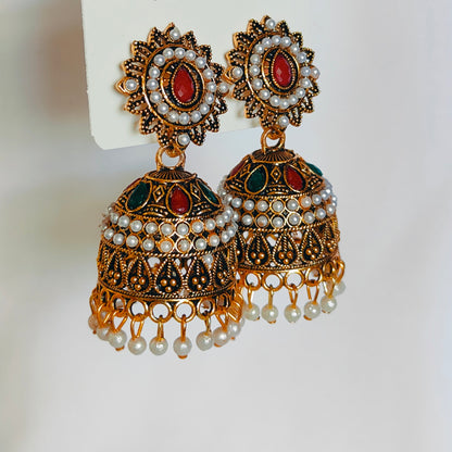Nia : Pearl Traditional Earring for Women