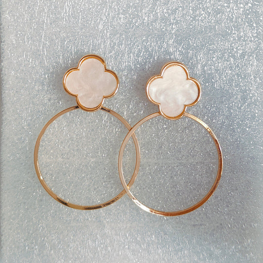 Kira : Korean Circular Drop Earring for Women