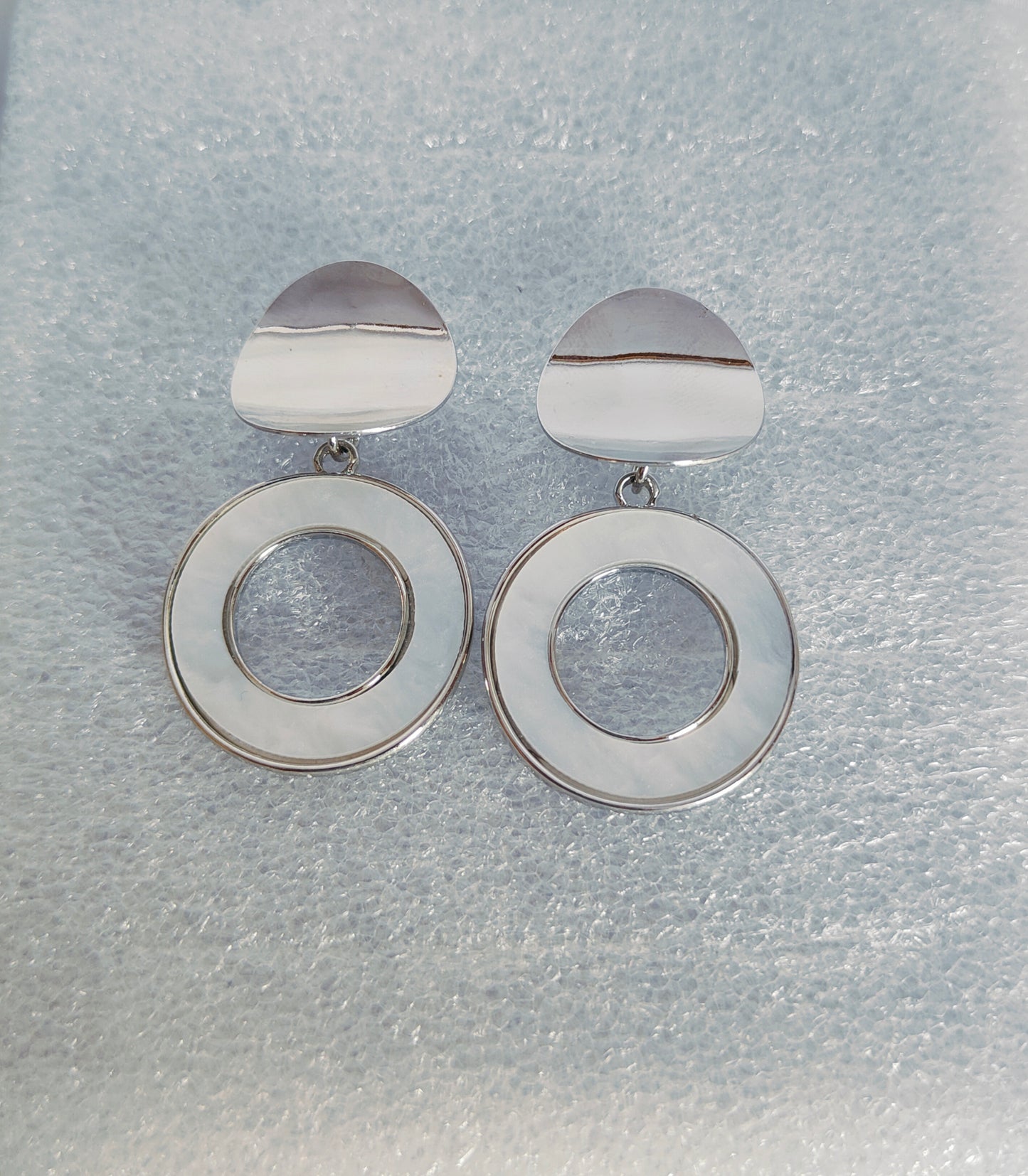 Iris : Korean Circular drop Earrings for Women