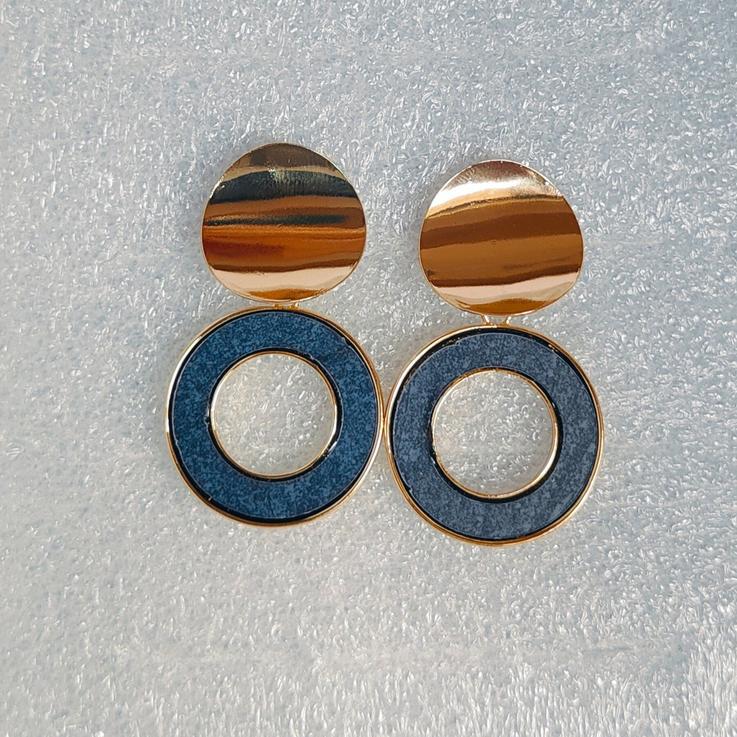Iris : Korean Circular drop Earrings for Women