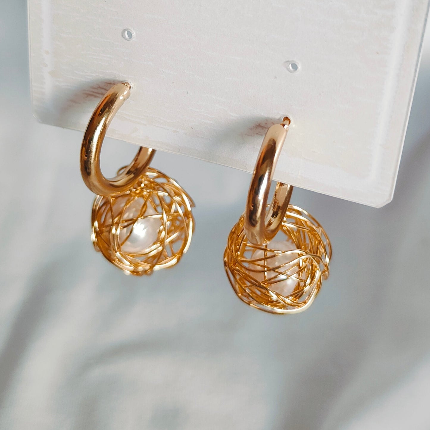 Pia : Korean Nest Earring for Women