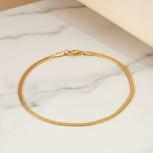 Satin Flow- Anti-Tarnish Anklet for Girls & Women